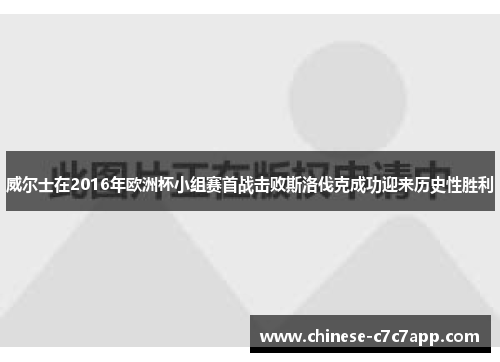 威尔士在2016年欧洲杯小组赛首战击败斯洛伐克成功迎来历史性胜利