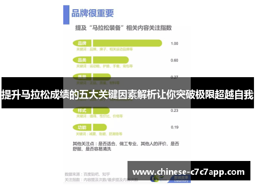 提升马拉松成绩的五大关键因素解析让你突破极限超越自我