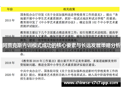 阿贾克斯青训模式成功的核心要素与长远发展策略分析